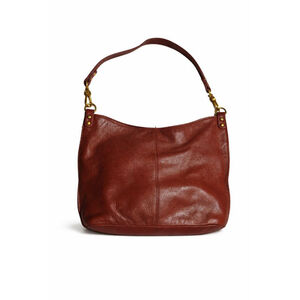 Hobo Brown Leather Shoulder Bag One Size